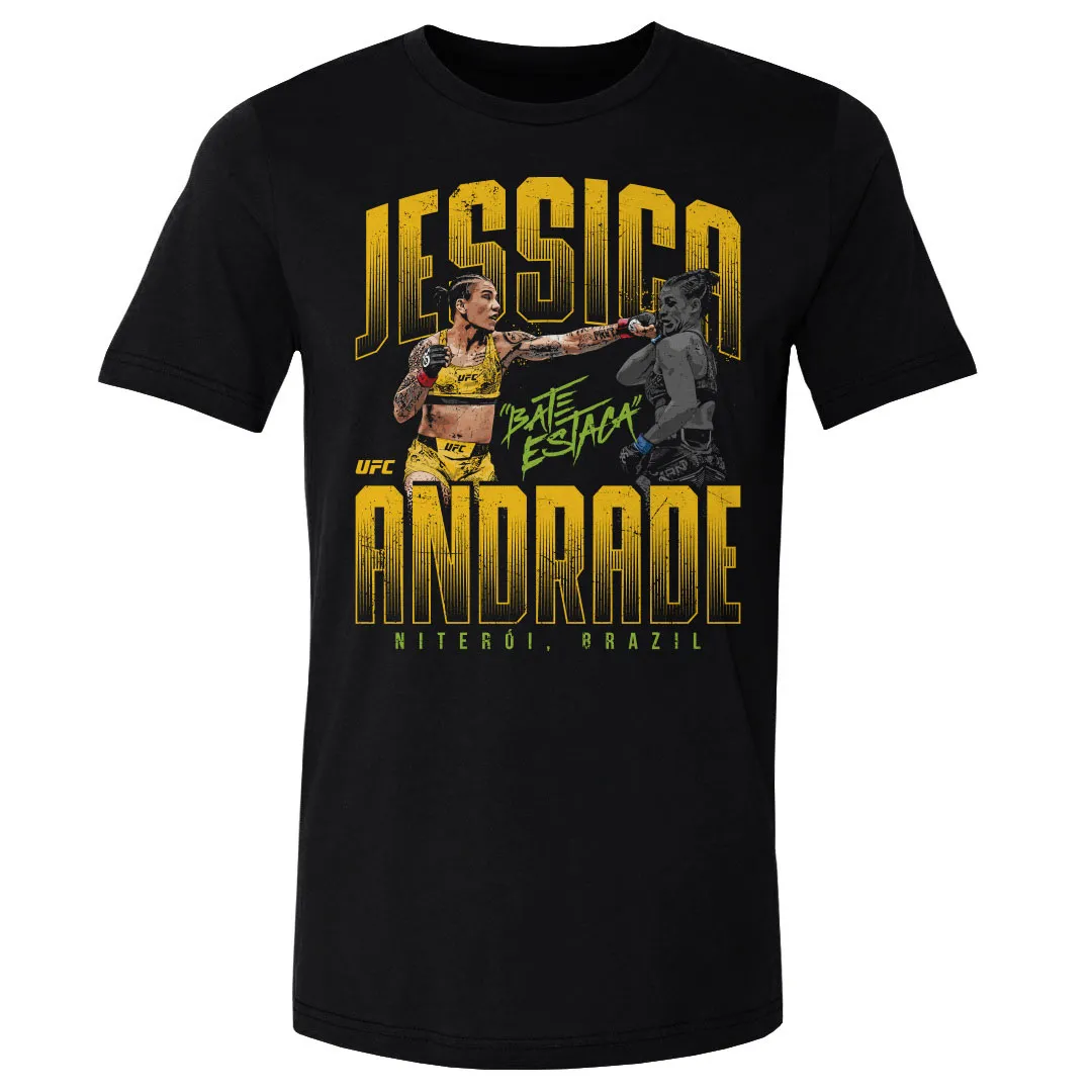 Men's 500 Level Black Jéssica Andrade Niteroi, Brazil T-Shirt sold by UFC