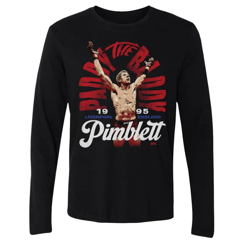 Men's 500 Level  Black Paddy Pimblett "The Baddy" Long Sleeve T-Shirt sold by UFC