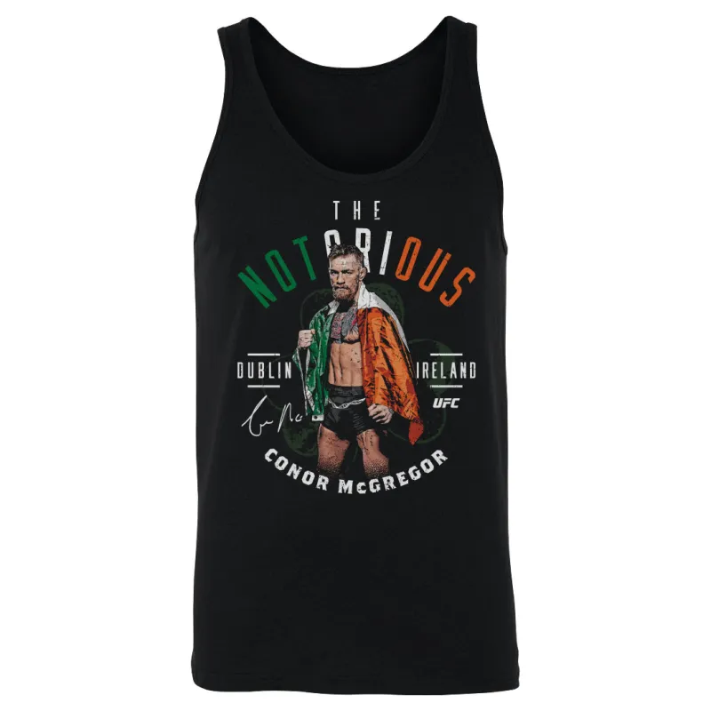 Men's 500 Level  Black Conor McGregor "The Notorious" Pose Tank Top sold by UFC