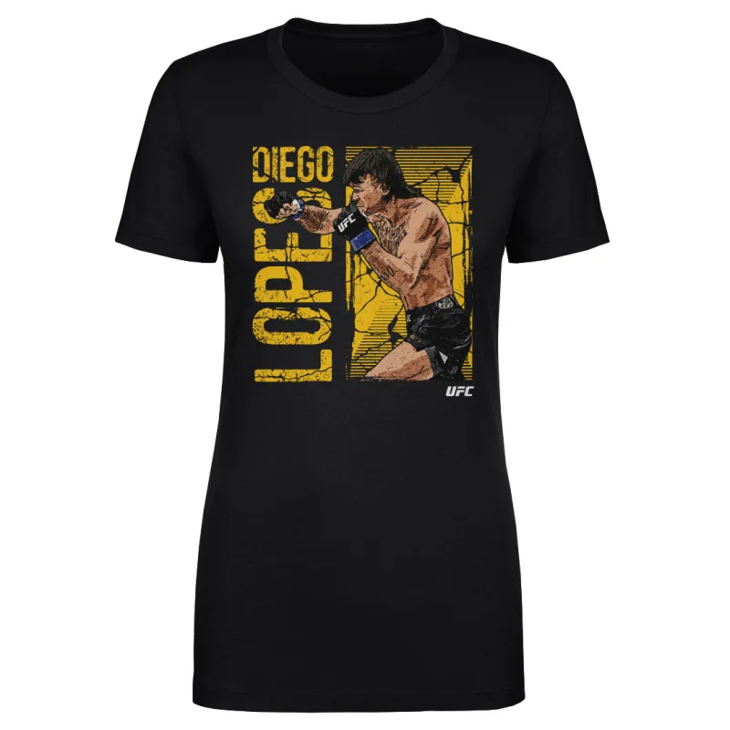 Women's 500 Level Black Diego Lopes UFC Strike T-Shirt made by 500 Level