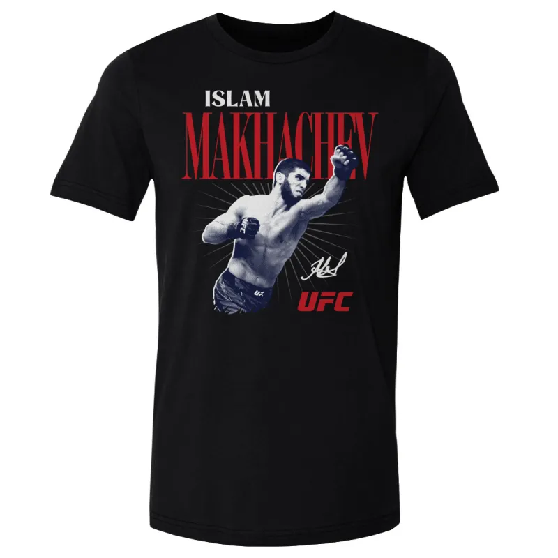 Men's 500 Level Black Islam Makhachev T-Shirt sold by UFC
