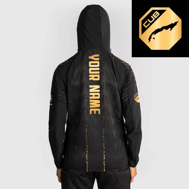 Women's UFC Zenith by Venum Black/Gold Authentic Fight Night Cuba Personalized Champion Full-Zip Walkout Hoodie sold by UFC