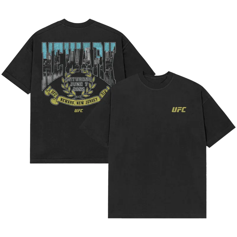 Men's Black UFC 316 Newark T-Shirt sold by UFC