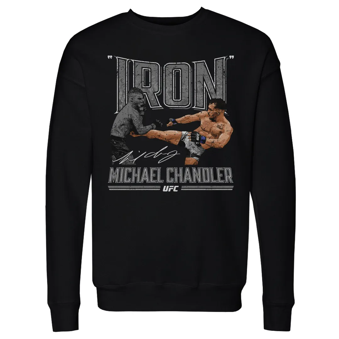 Men's 500 Level Black Michael Chandler "Iron" Pullover Sweatshirt sold by UFC
