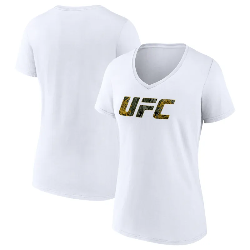 Women's Fanatics White Valentina Shevchenko UFC Unrivaled V-Neck T-Shirt sold by UFC