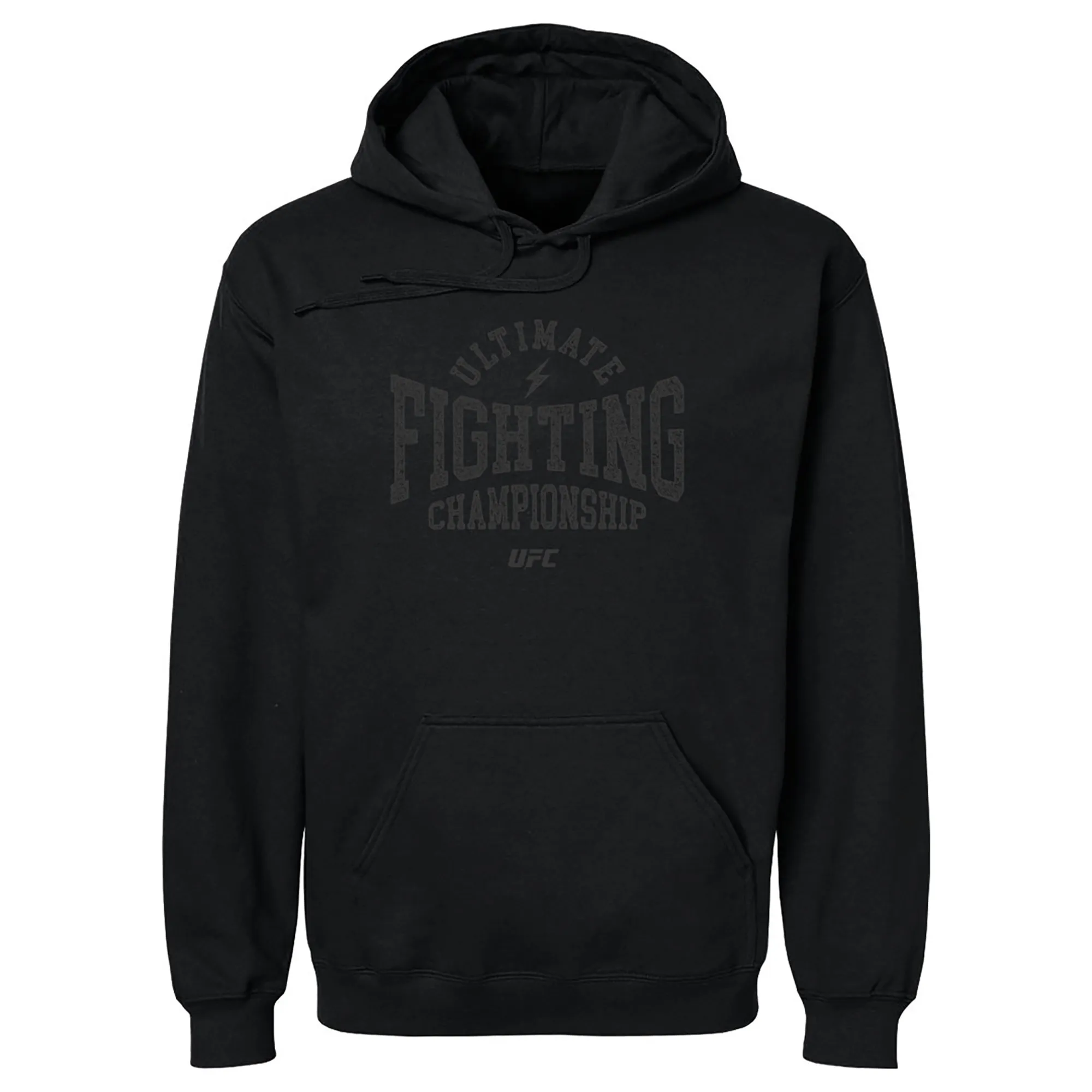 Men's Black UFC Vintage Text Pullover Hoodie sold by UFC