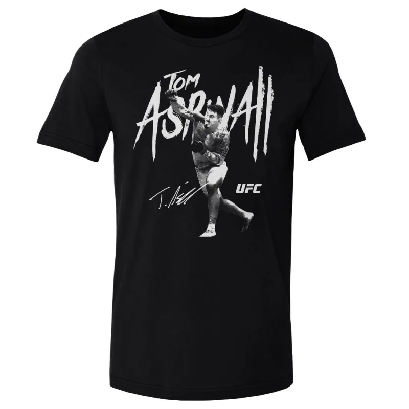 Men's 500 Level  Black Tom Aspinall Signature T-Shirt sold by UFC