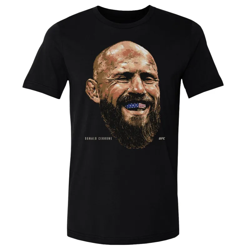 Men's  Black Donald Cerrone USA Mouthpiece T-Shirt made by 500 Level