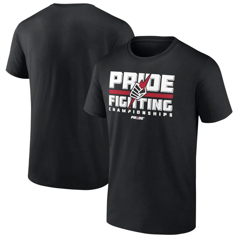 Men's  Pride Fighting Championship Black Original Logo T-Shirt sold by UFC
