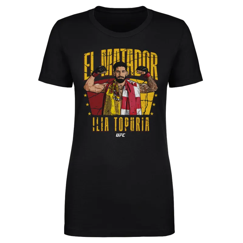 Women's 500 Level Black Ilia Topuria T-Shirt sold by UFC