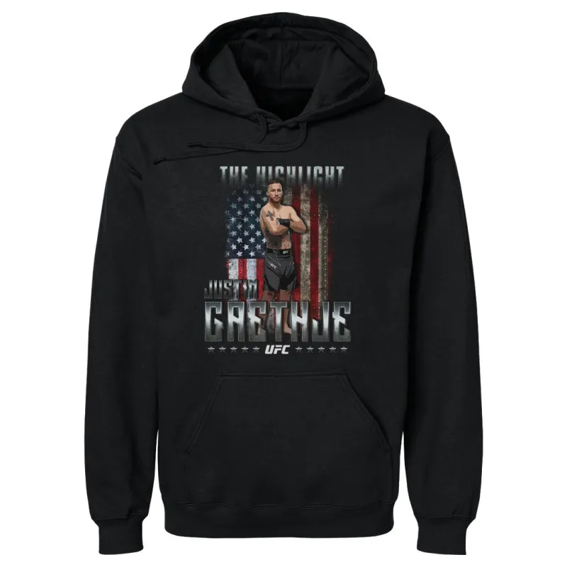 Men's 500 Level  Black Justin Gaethje "The Highlight" Pullover Hoodie sold by UFC