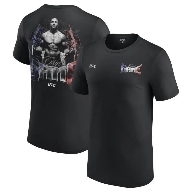 Men's UFC Black Ciryl Gane Chrome T-Shirt sold by UFC