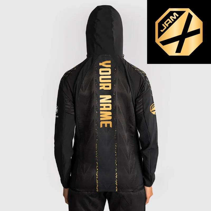 Women's UFC Zenith by Venum Black/Gold Authentic Fight Night Jamaica Personalized Champion Full-Zip Walkout Hoodie sold by UFC