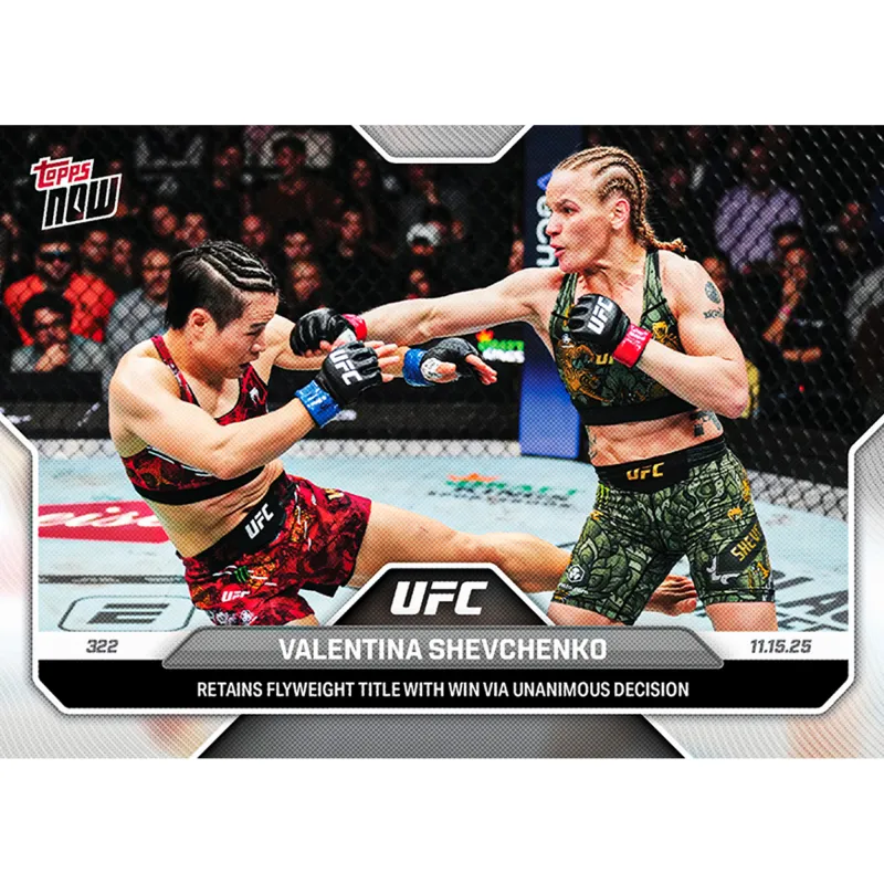 Valentina Shevchenko - 2025 UFC Topps NOW® - Card 38 - LOOK FOR AUTOS made by UFC