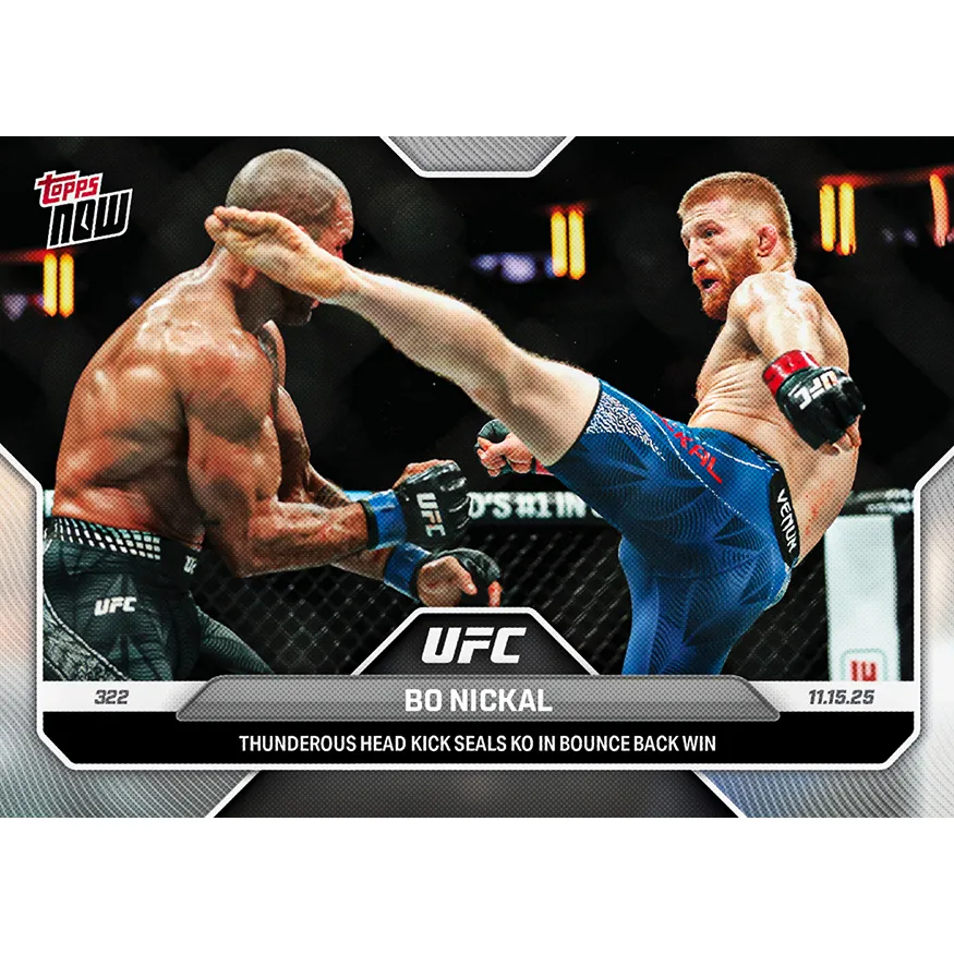 Bo Nickal - 2025 UFC Topps NOW® - Card 41 sold by UFC