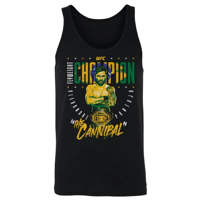 Men's 500 Level Black Alexandre Pantoja UFC 301 Flyweight Champion Tank Top sold by UFC
