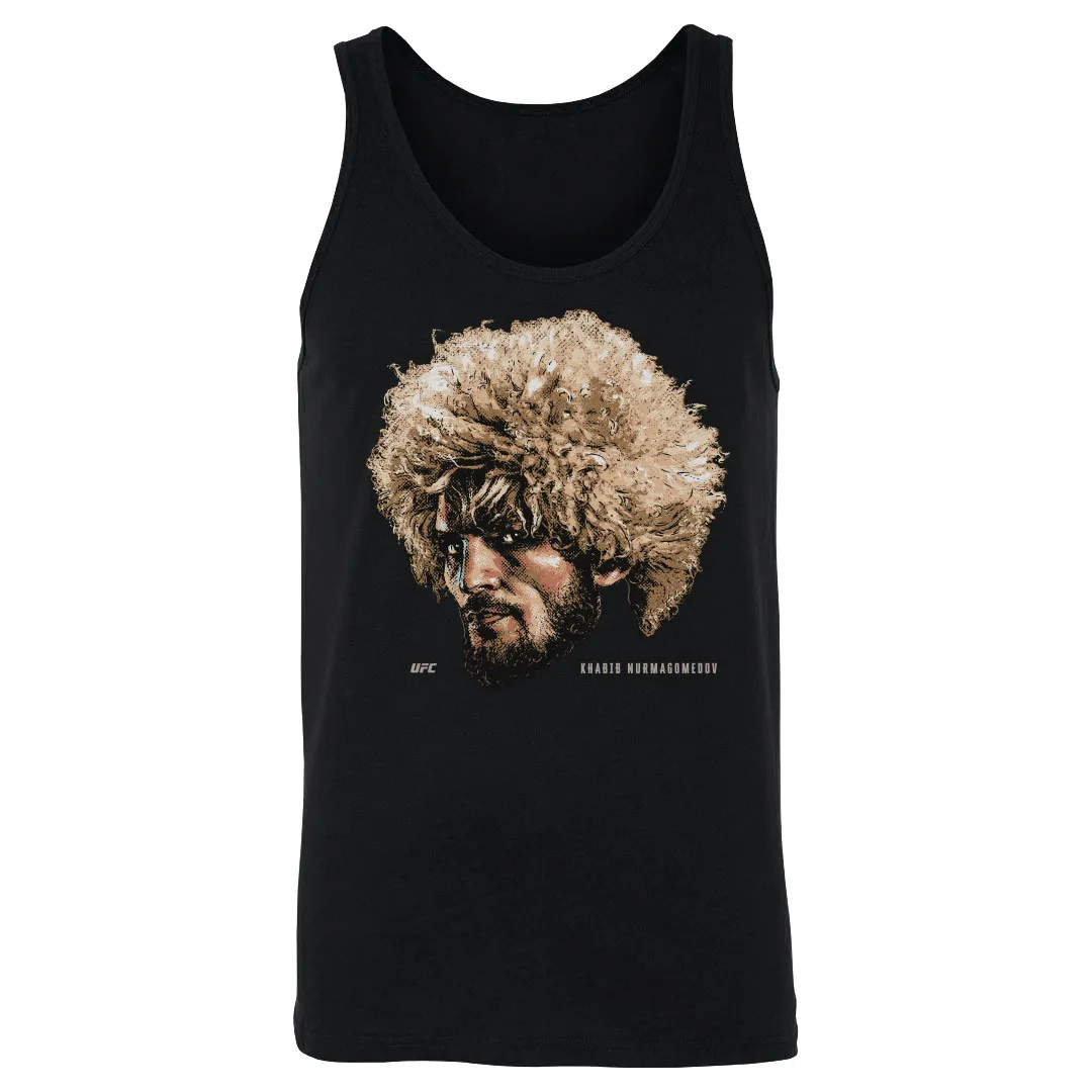 Men's 500 Level Black Khabib Nurmagomedov Portrait Tank Top sold by UFC