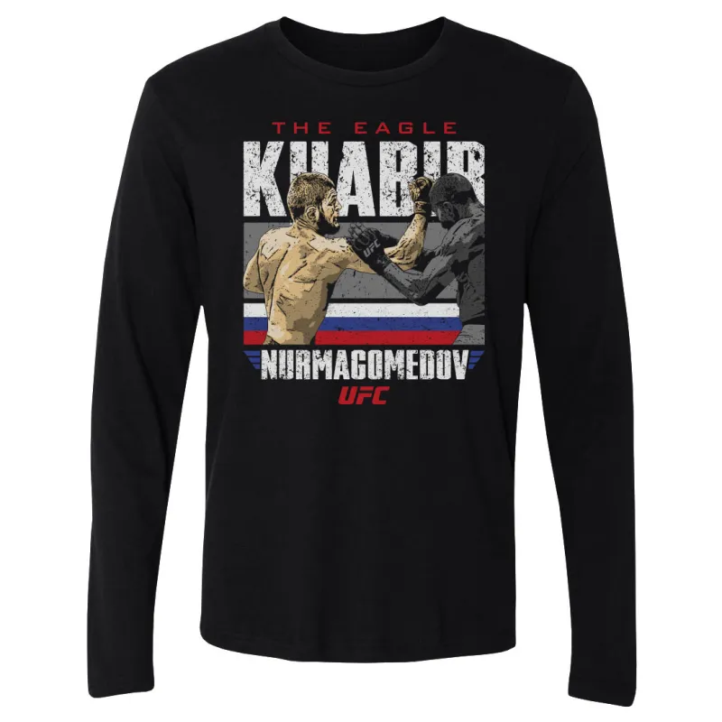 Men's 500 Level  Black Khabib Nurmagomedov "The Eagle" Long Sleeve T-Shirt sold by UFC