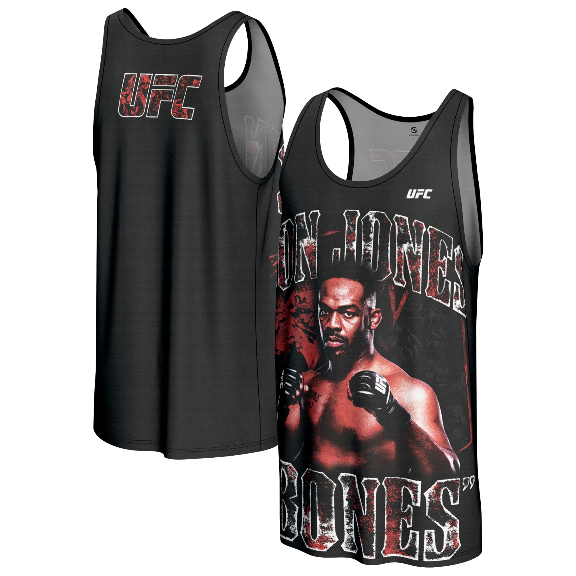 Men's ProSphere Black Jon Jones Tank Top sold by UFC