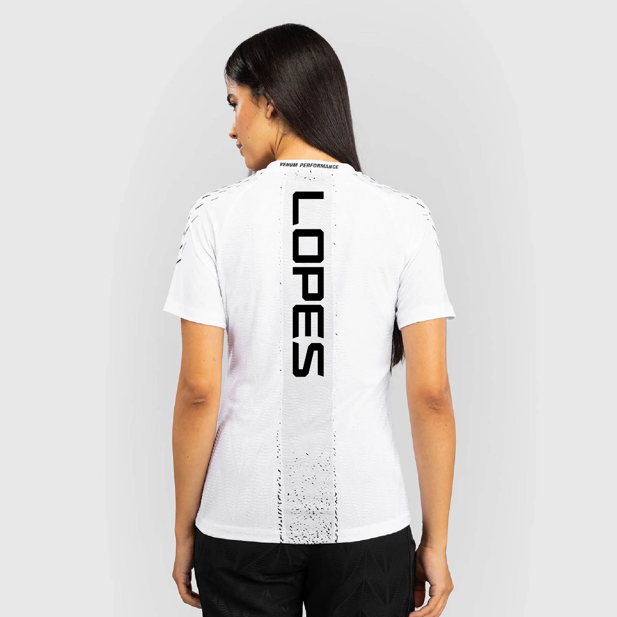 Women's UFC Zenith by Venum White Diego Lopes Authentic Fight Night Walkout Jersey sold by UFC