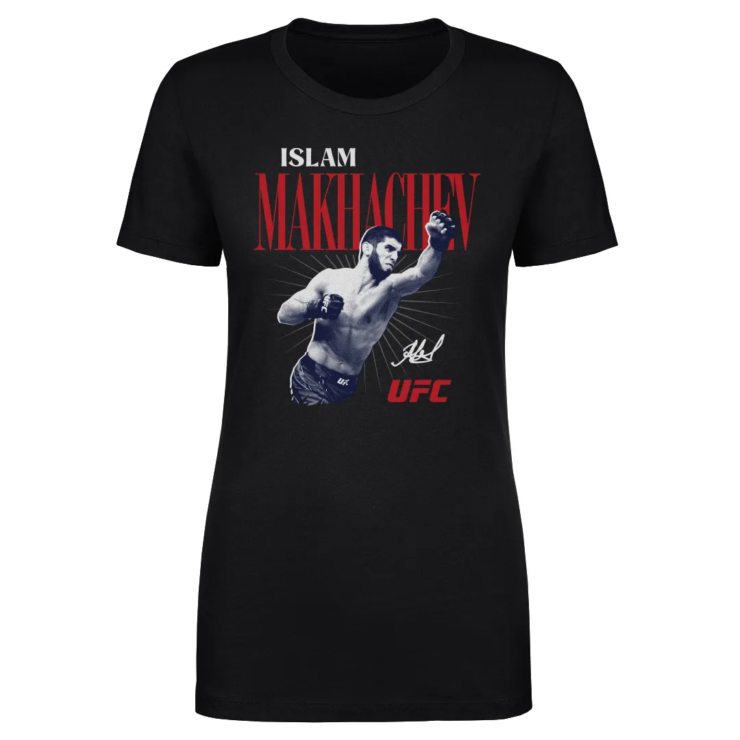 Women's 500 Level Black Islam Makhachev T-Shirt sold by UFC