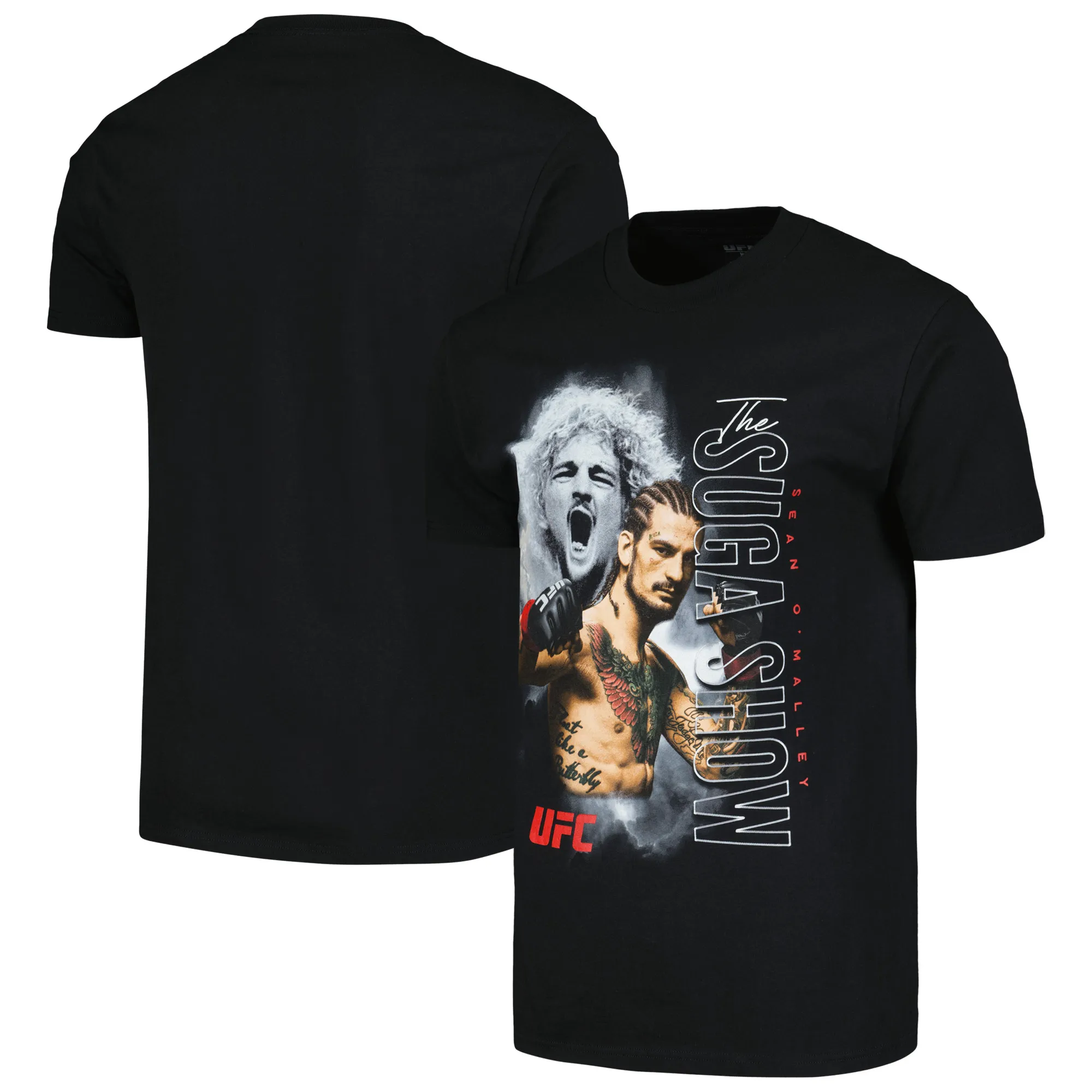 Men's UFC Black Sean O'Malley Sugar Show Storm T-Shirt sold by UFC