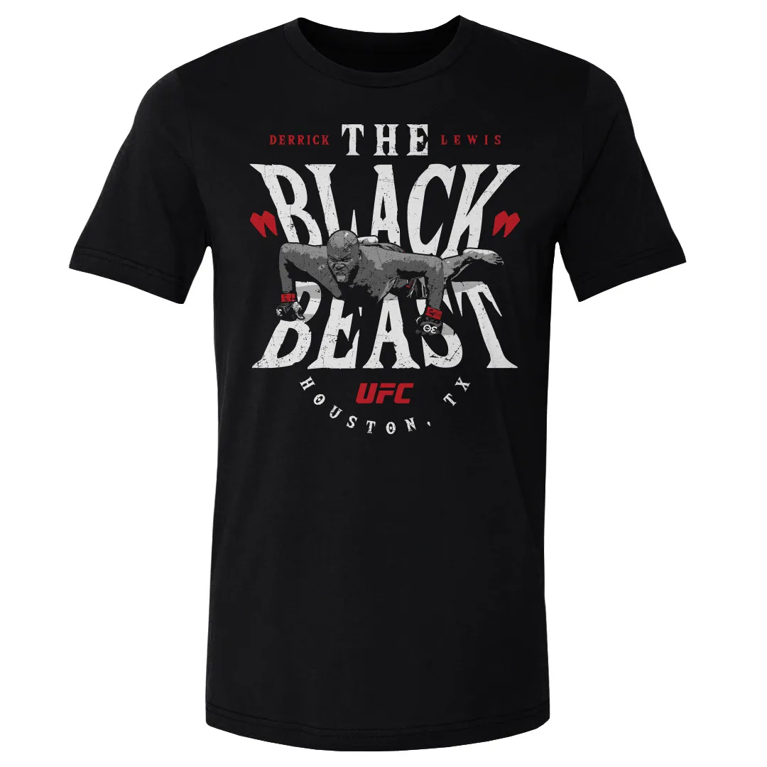 Men's Black Derrick Lewis "The Black Beast" T-Shirt sold by UFC
