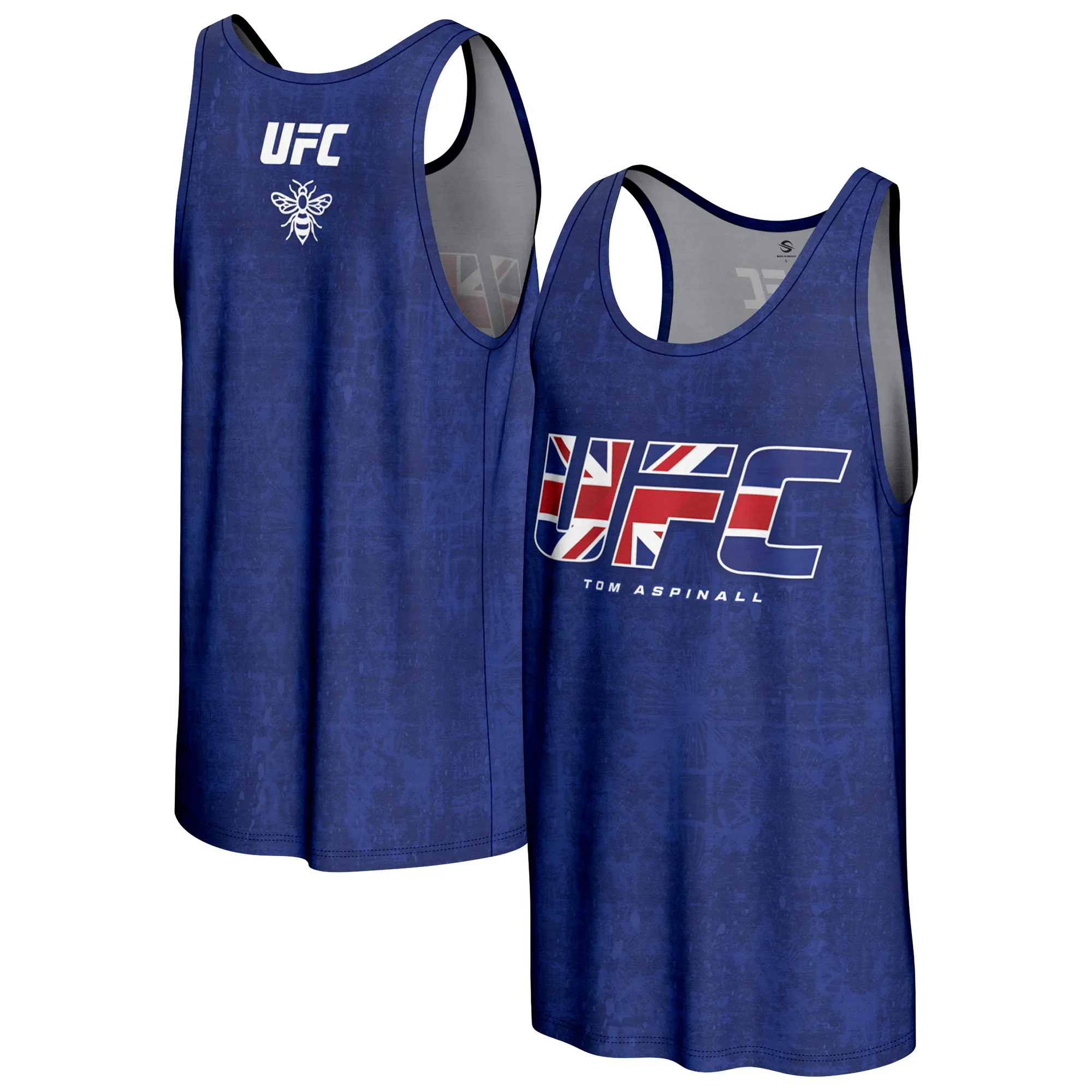 Men's ProSphere Blue Tom Aspinall Unrivaled Tank Top sold by UFC