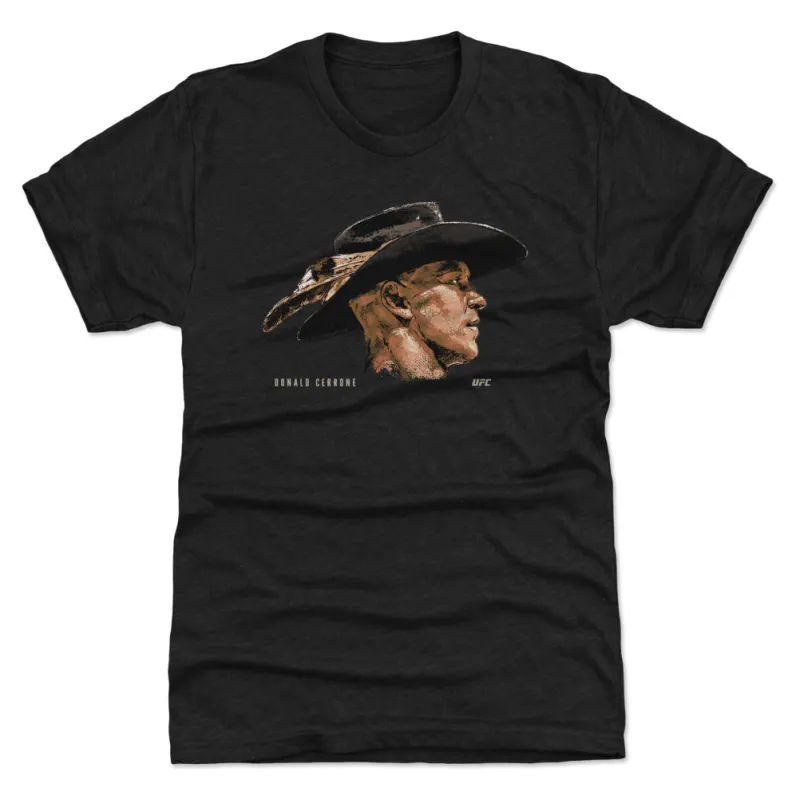Men's  Black Donald Cerrone Portrait Premium T-Shirt sold by UFC