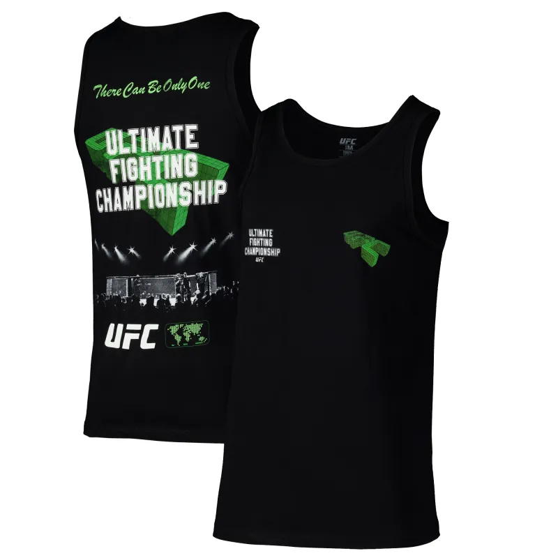 Men's UFC Black  Skewed Tank Top sold by UFC