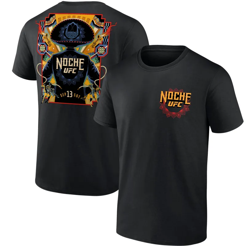 Men's Black Noche UFC T-Shirt made by UFC