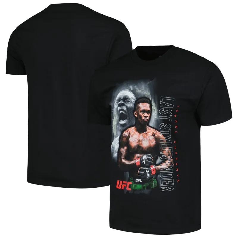 Men's UFC Black Israel Adesanya Stylebender Storm T-Shirt sold by UFC
