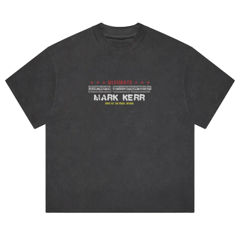 Men's  Black Mark Kerr UFC Heavyweight Division Boxy T-Shirt sold by UFC