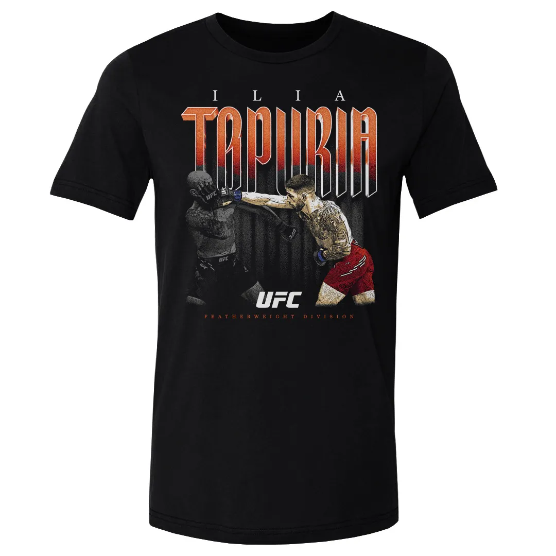 Men's Black Ilia Topuria Retro Bitmap T-Shirt sold by UFC