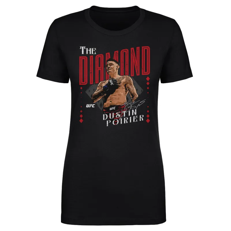 Women's 500 Level  Black Dustin Poirier "The Diamond" T-Shirt sold by UFC