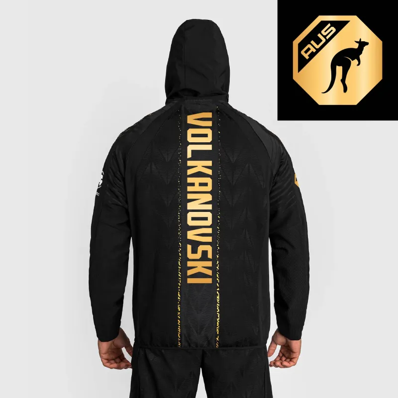 Men's UFC Zenith by Venum Black/Gold Alexander Volkanovski Authentic Fight Night Champion Full-Zip Walkout Hoodie sold by UFC