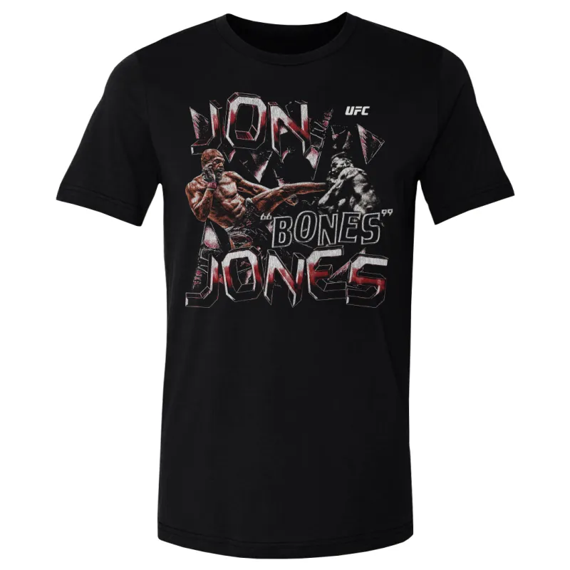 Men's 500 Level Black Jon Jones Grunge T-Shirt sold by UFC