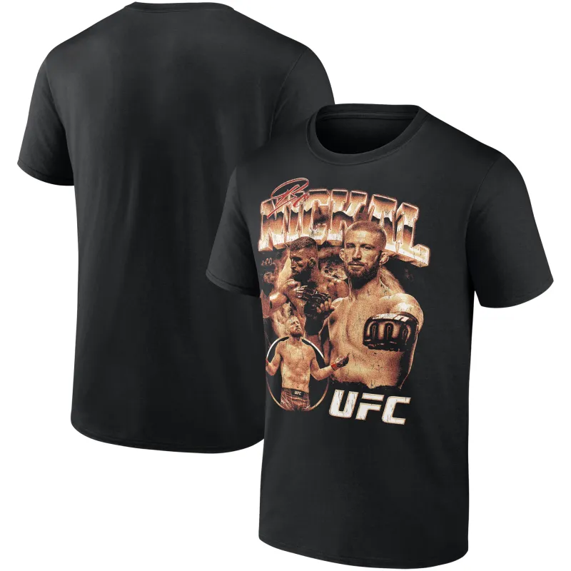 Men's Black Bo Nickal Graphic T-Shirt made by UFC
