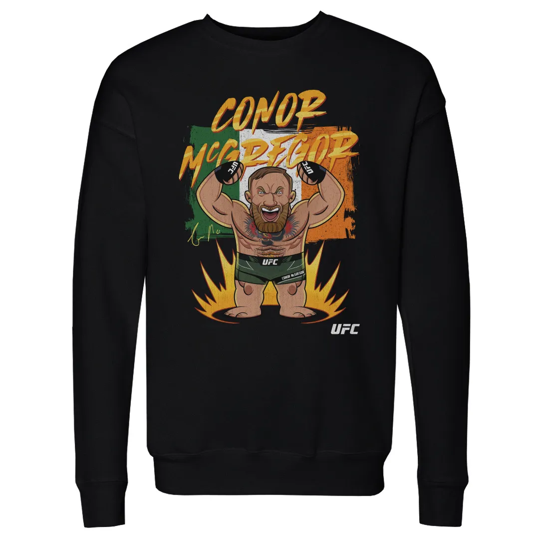 Men's 500 Level Black Conor McGregor Big Shots Ireland Pullover Sweatshirt sold by UFC