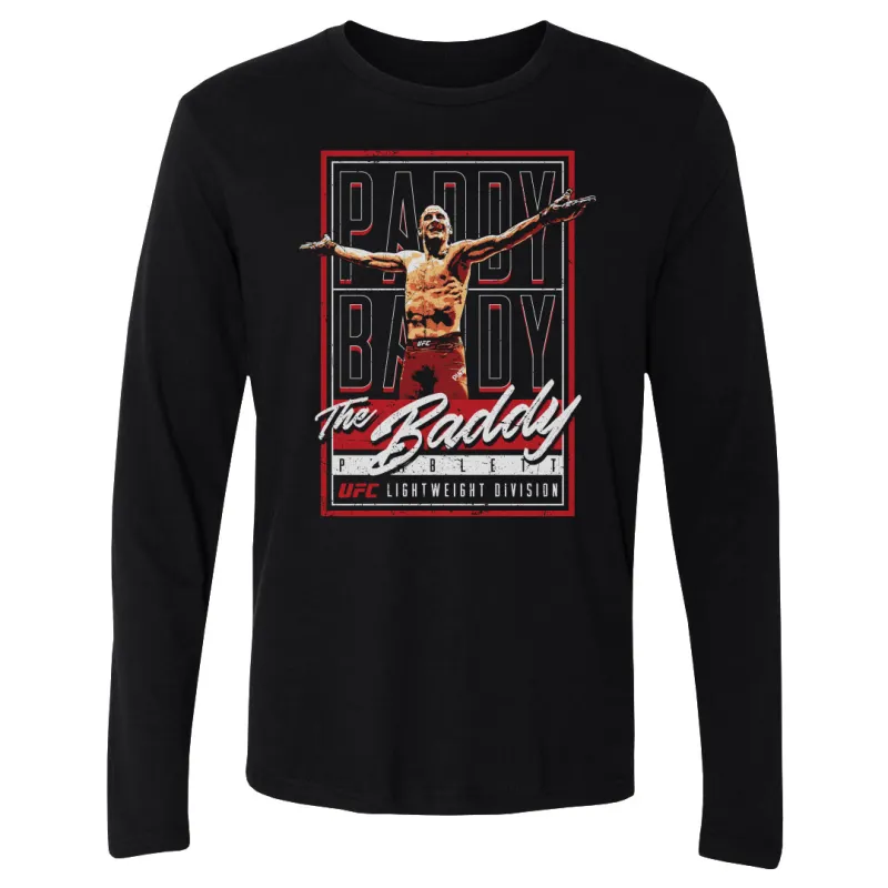 Men's 500 Level Black Paddy Pimblett Celebration Long Sleeve T-Shirt sold by UFC