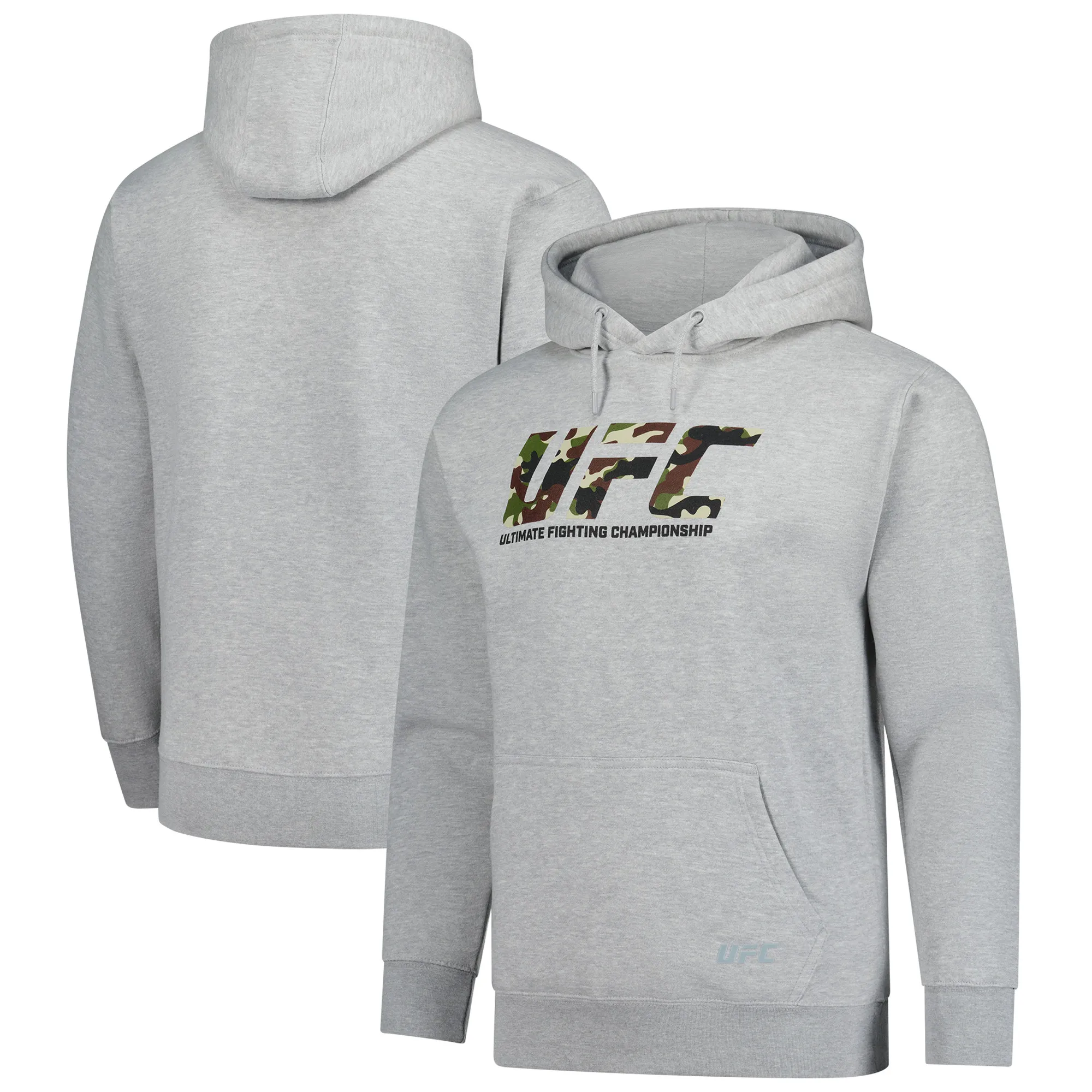 Men's Heather Gray UFC Camo Logo Hoodie sold by UFC