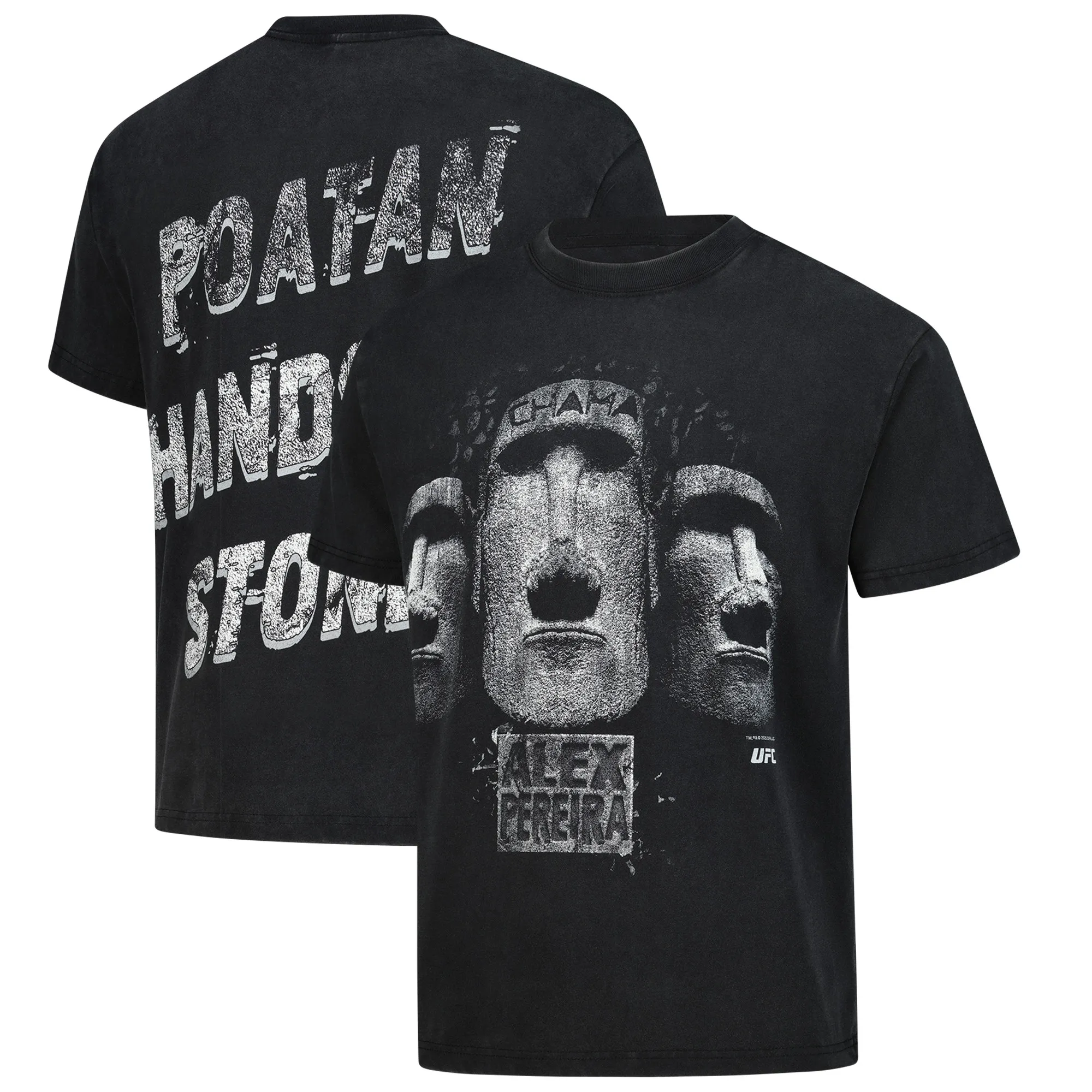 Men's Black Alex Pereira Chama Stone Boxy T-Shirt sold by UFC