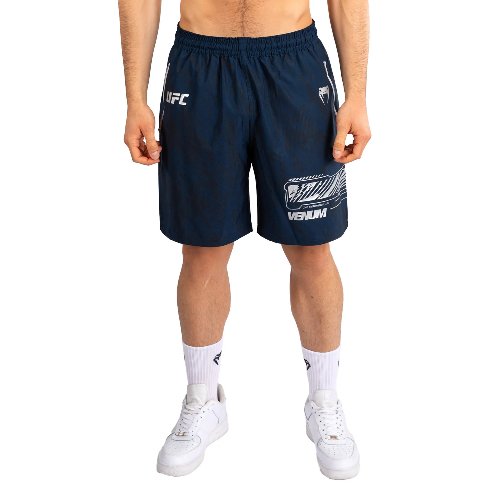 Men's UFC Fusion by Venum Blue Fight Week Training Shorts sold by UFC