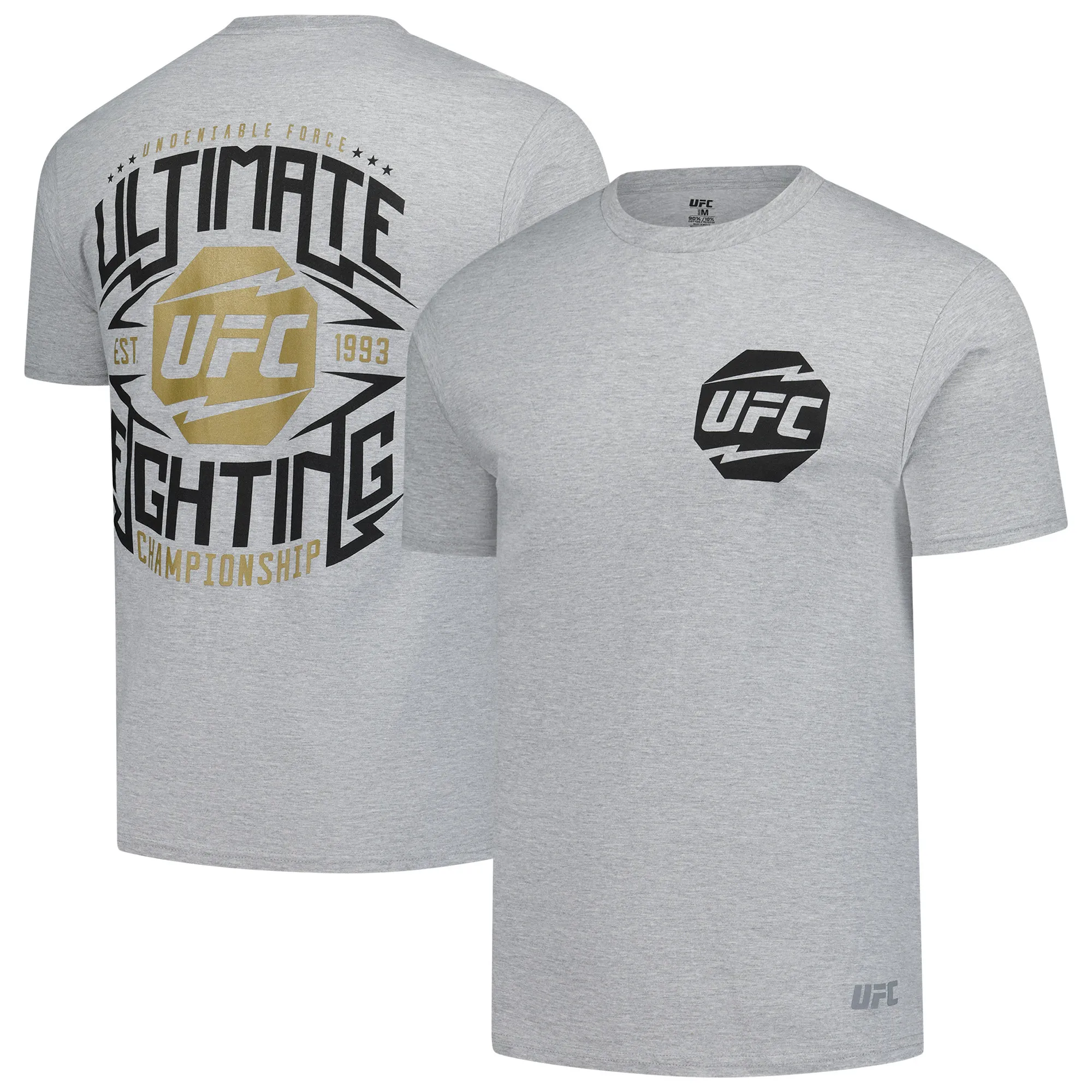 Men's Heather Gray UFC Octagon Logo T-Shirt sold by UFC