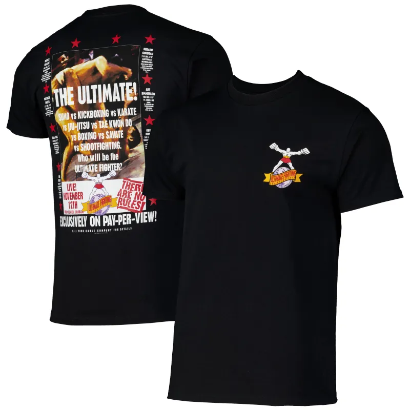 Men's UFC Black  OG Fight Poster T-Shirt sold by UFC