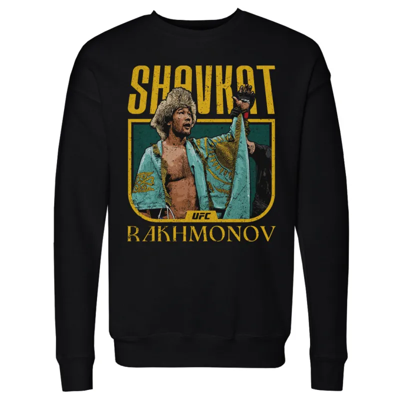 Men's 500 Level  Black Shavkat Rakhmonov  Pullover Sweatshirt sold by UFC