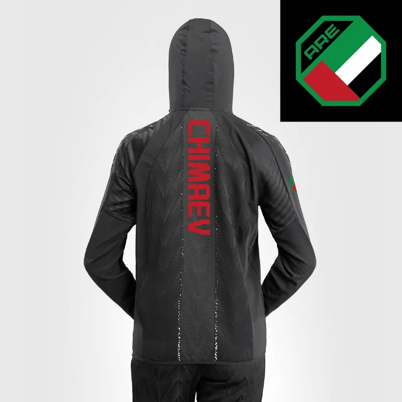 Women's UFC Zenith by Venum Black Khamzat Chimaev Authentic Fight Night Full-Zip Walkout Hoodie sold by UFC