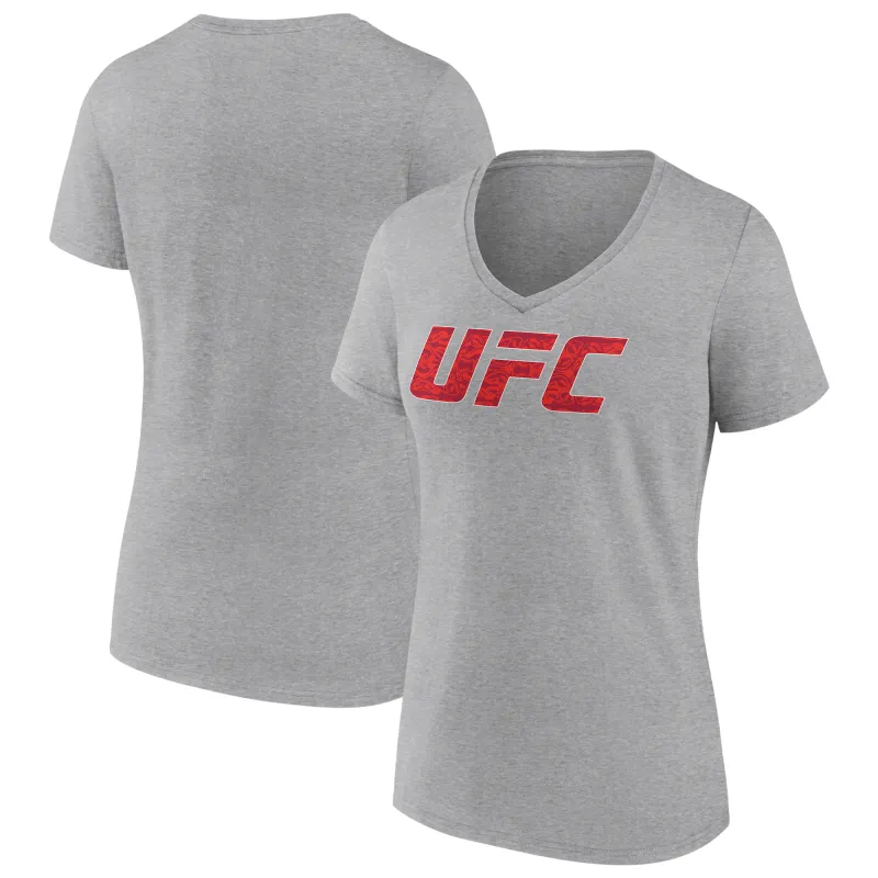 Women's Gray Merab Dvalishvili Unrivaled V-Neck T-Shirt sold by UFC