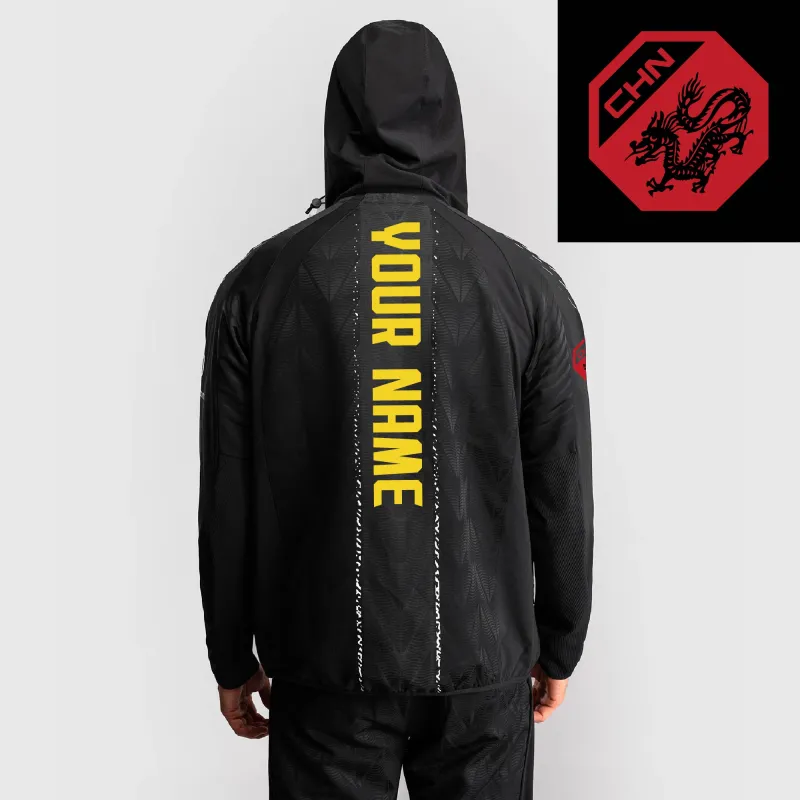 Men's UFC Zenith by Venum Black Authentic Fight Night China Personalized Full-Zip Walkout Hoodie sold by UFC