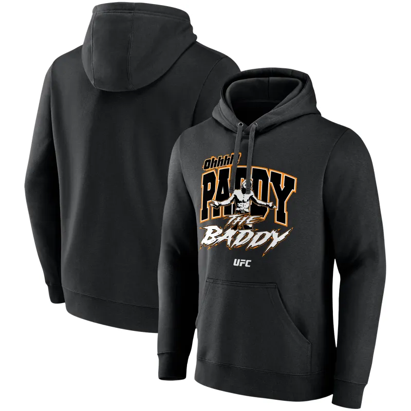 Men's Black Paddy Pimblett Oh, Paddy The Baddy Fighter Pullover Hoodie sold by UFC